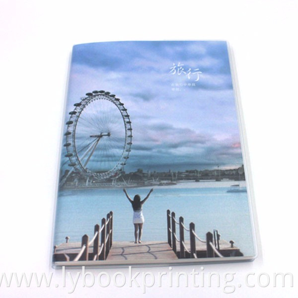 Soft cover paper notebook / plastic pvc softcover manuscript book